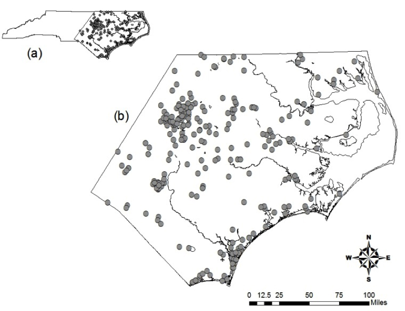 Dr. Davidson's model will be developed using phone survey data from 350 respondents in eastern North Carolina.