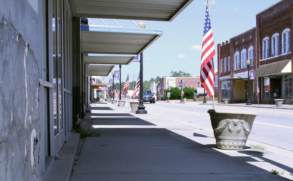 Downtown Fair Bluff, N.C. is one of three communities’ downtowns being studied for assistance in revitalization. Photo by Darien Williams.