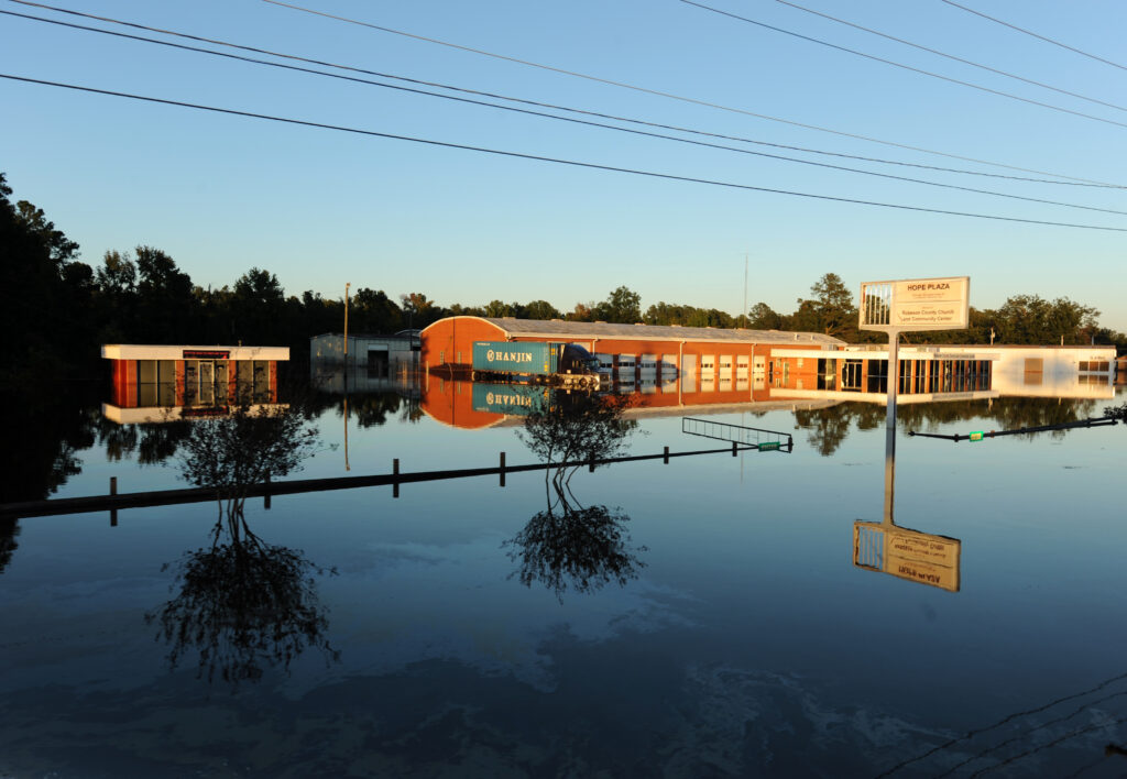 High flood waters remain in neighborhoods impacted by Hurricane Matthew. Photo by Jocelyn Augustino/FEMA.