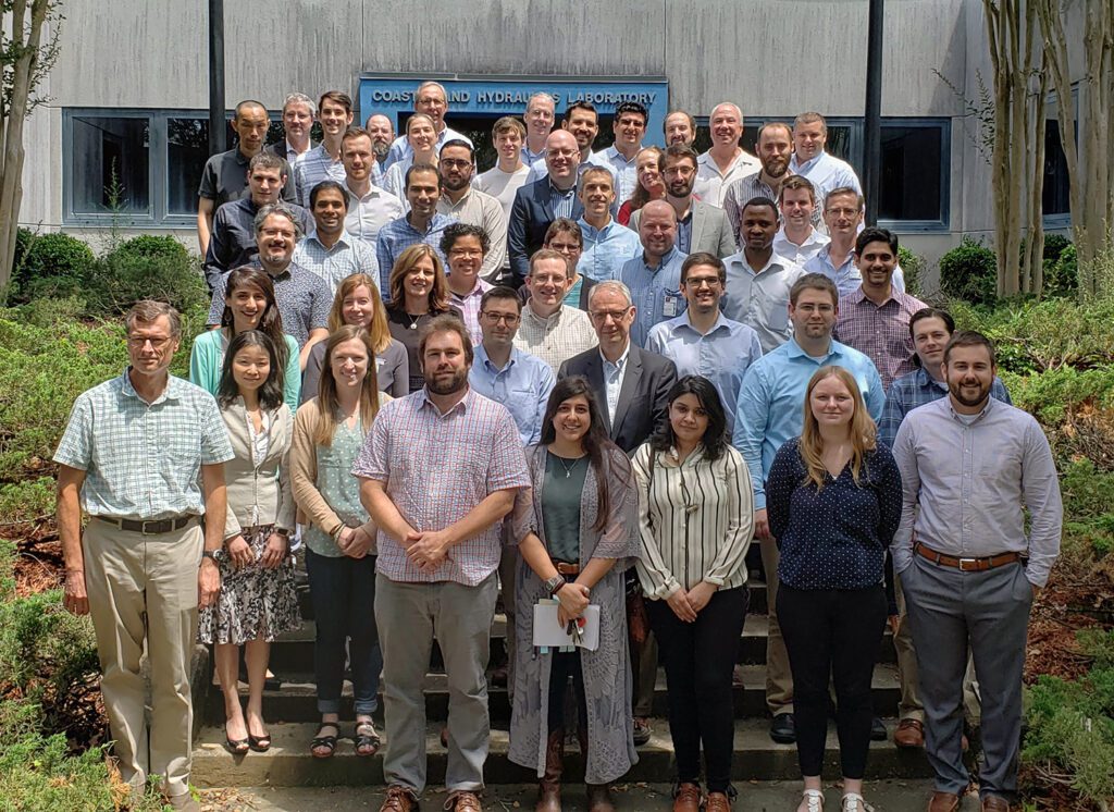 Attendees of the ADCIRC Users Group Meeting at the U.S. Army Engineer Research and Development Center in Vicksburg, Miss. Photo by Josh Kastrinsky.