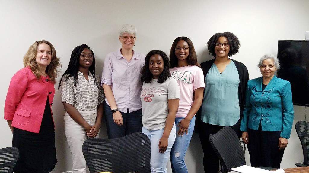 The Elizabeth City State University Summer Research Team from 2019, was led by Dr. Kulwinder Kaur (right) Photo submitted.