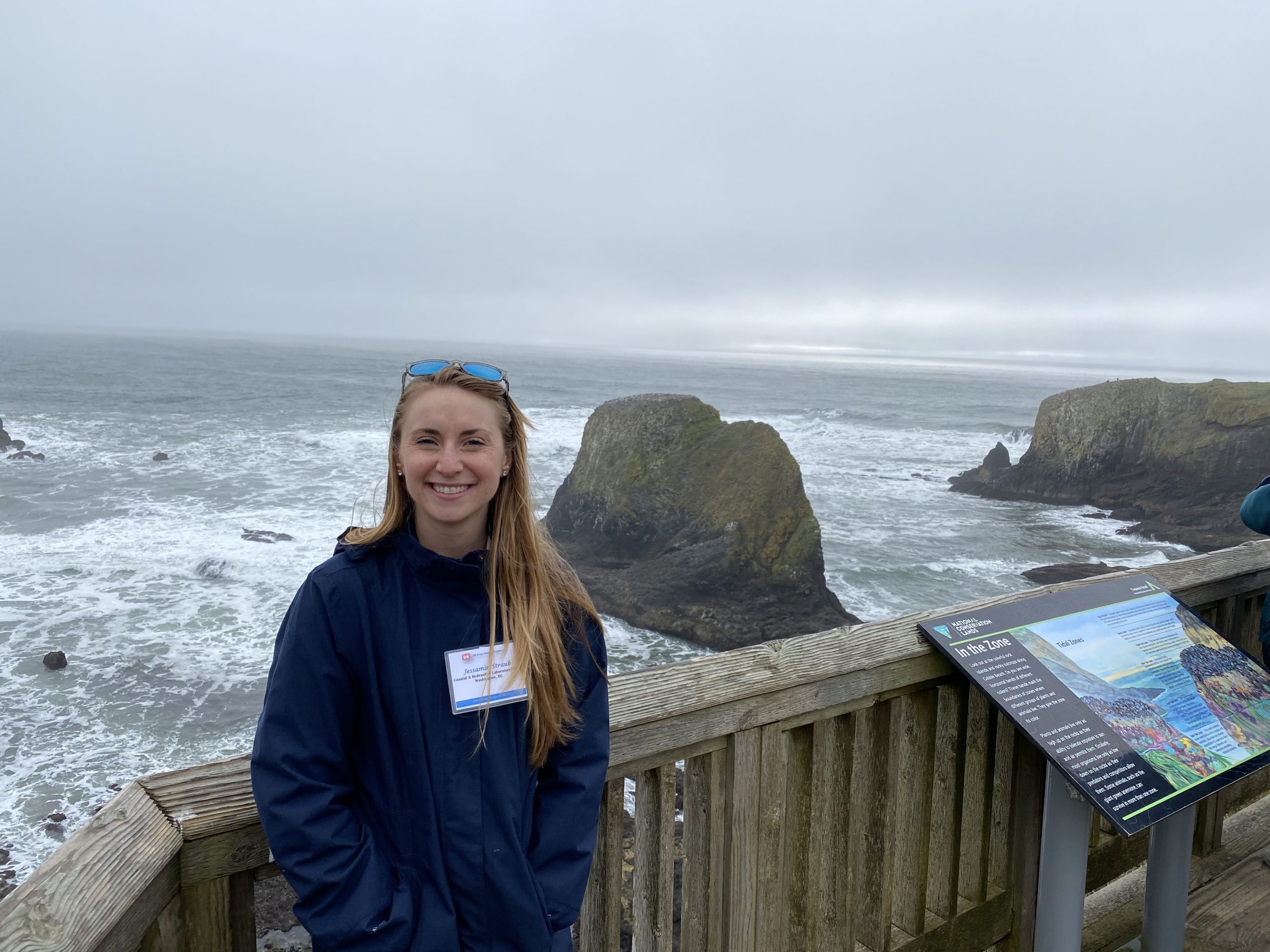 On Straub’s tour of the Oregon coast, she visited the Yaquina Head Marine Garden to learn about ongoing research projects.