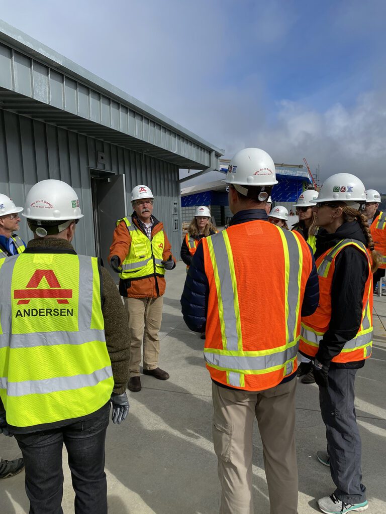 Touring the new Oregon State University (OSU) Marine Studies building which uses state-of-the-art architectural and engineering techniques to serve as one of the first “vertical evacuation” tsunami sites in the United States.